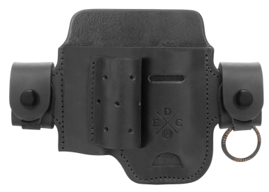 1791 Gunleather HDASLFBLKA EDC Heavy Duty Action Snap OWB Black Leather Belt Loop Ambidextrous