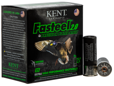 Kent Fasteel 2.0 Precision Plated Steel Load 12 ga. 2.75 in. 1 1/16 oz. 3 Shot 25 rd.