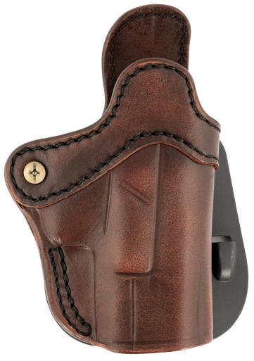 1791 Gunleather ORPDH21VTGR Paddle Holster Optic Ready OWB Size 2.1 Vintage Leather Paddle Fits S&W M&P Shield Fits Glock 17 Fits Springfield XD9 Right Hand