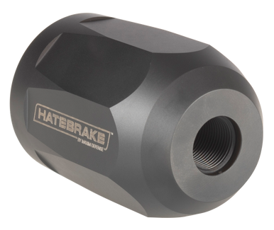 Maxim Defense MXM47707 Hate Brake  Black DLC 17-4 Stainless Steel with 1/2"-28 tpi Threads, 2.40" OAL, 1.50" Diameter & Octagon Shape for 5.56x45mm NATO