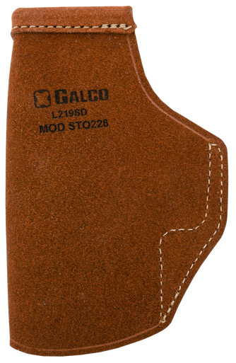 Galco STO226 Stow-N-Go  IWB Natural Leather Belt Clip Fits Glock 19X/19 Gen1-5/23 Gen2-5 Right Hand