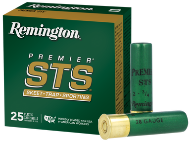 Remington Ammunition 28053 Premier STS  28 Gauge 2.75" 3/4 oz 9 Shot 25 Rounds
