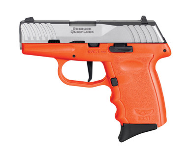 SCCY DVG-1 Handgun 9mm Luger 10rd Magazine 3.1" Barrel Striker Fired Stainless Slide/Orange Frame