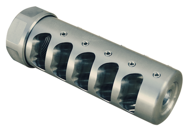 American Precision Arms G3F5838S Gen 3 Fat Bastard Self Timing Brake Stainless Steel with 5/8"-24 tpi Threads, 3.50" OAL & 1.10" Diameter for 338 Cal Rifle