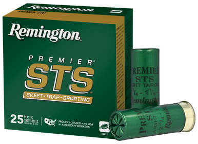 Remington Ammunition 20242 Premier STS  12 Gauge 2.75" 1 1/8 oz 8 Shot 25 Rounds