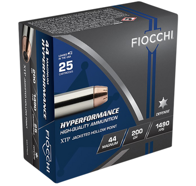 Fiocchi Hyperformance Defense Pistol Ammo 44 Mag. 200 gr. XTPHP 25 rd.