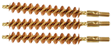 Tipton 868556 Bore Brush Set  30/32 Cal Rifle Firearm Brass Bronze Bristles 3 Per Pkg