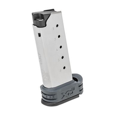 Springfield Armory XDS5006Y XD-S 6rd 45 ACP Stainless Steel Gray Magazine