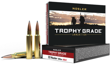Nosler Trophy Grade Long Range Rifle Ammunition 33 Nosler 265 gr. ABLR SP 20 rd.
