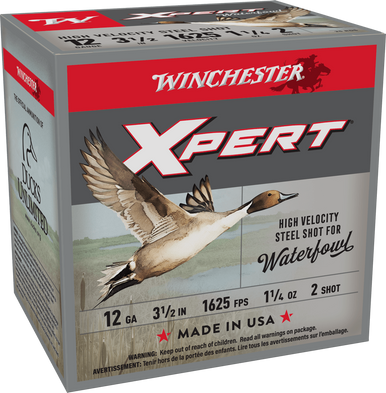 Winchester Super-X Xpert Hi-Velocity Steel 12 ga. 3.5 in. 1 1/4 oz. 2 Shot 25 rd.
