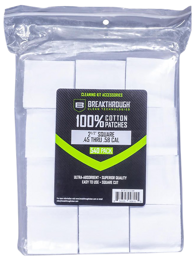 Breakthrough Clean BTCPS212540 Square Patches 45/54 Cal 540 pieces