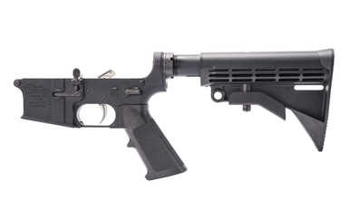 Anderson AM-15 Forged Complete AR Lower - Black | M4 Buttstock