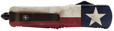 Templar Knife SCAP331 Gen II Captain 2.69" OTF Drop Point Plain 440C SS Blade Red/White/Blue Handle