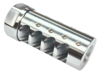 American Precision Arms G3L5865S Gen 3 Little Bastard Self Timing Brake Black Stainless Steel with 5/8"-24 tpi Threads, 2.55" OAL & 1" Diameter for 6.5 Cal Rifle