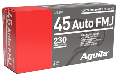 Aguila Ammunition 1E452110 45 ACP Full Metal Jacket 230 Grain 50 Rounds