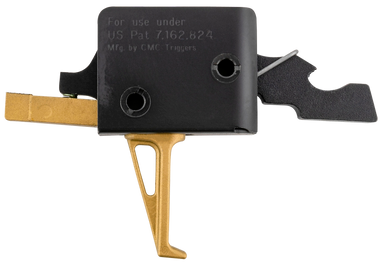 CMC Triggers Goldfinger Single Stage Trigger AR15/AR10 Flat 3.5 lb. Pull