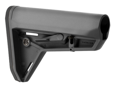 Magpul MAG347-GRY MOE SL Carbine Stock Stealth Gray Synthetic for AR-15, M16, M4 with Mil-Spec Tube (Tube Not Included)