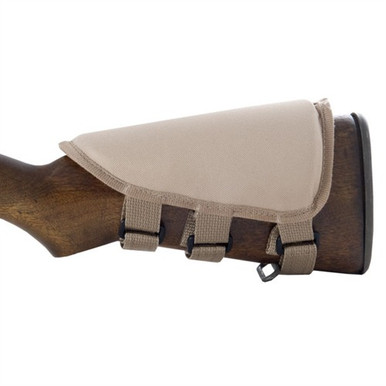 STRAP-ON CHEEK PIECE TAN NYLON