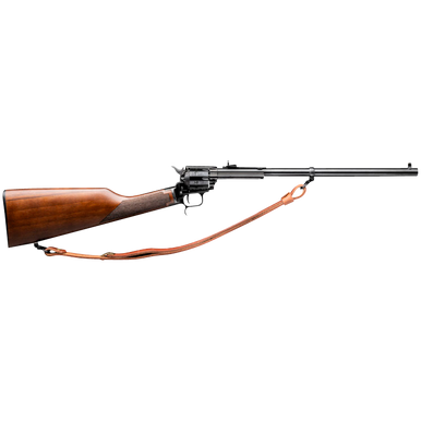 Heritage Rough Rider Rancher Carbine - Black | .22 LR | 16" Barrel | 6rd | Walnut Wood Stock | Adj. Buckhorn Sights | Leather Sling