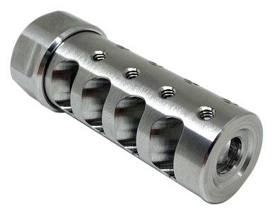 American Precision Arms G3A1230S The Answer Gen 3 Micro Bastard Brake Black Stainless Steel with 1/2"-28 tpi Threads, 2.20" OAL & .600"-.750" Diameter for 30 Cal AR-Platform & Hunting Rifles