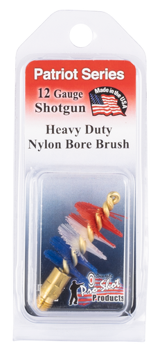 Pro-Shot PS12 Patriot Series Bore Brush 12 Gauge Shotgun #5/16-27 Thread Nylon Bristles Brass Core