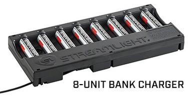 Streamlight 8-Unit Li-ion Battery Bank Charger Impact-Resistant