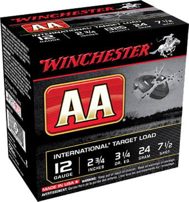 Winchester AA USA Shooting Load 12 ga. 2.75 in. 24 gm. 7.5 Shot 25 rd.