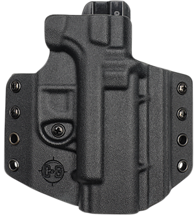 C&G Holsters 0006100 Covert  OWB Black Kydex Belt Loop Fits Glock 19 Fits Glock 23 Fits Glock 45
