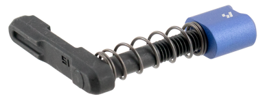 Strike Industries ARSMCBLU Magazine Catch Magazine Catch made of Black Steel with Blue 6061-T6 Aluminum Release Button for AR-Platform