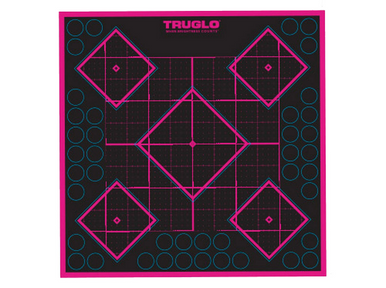 5-Diamond Pink Target 12''x12'' - 6 Pack