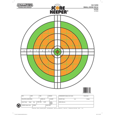 Champ Target 100yd Rifle Smallbore Flourescent