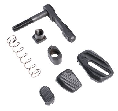 Strike Industries ARMMR Modular Magazine Release made of Steel with Polymer Button & Black Finish for AR-Platform