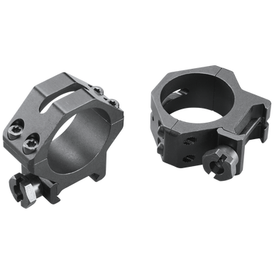 Weaver Mounts 48364 Four-Hole Skeleton Rings  Matte Black 30mm Low