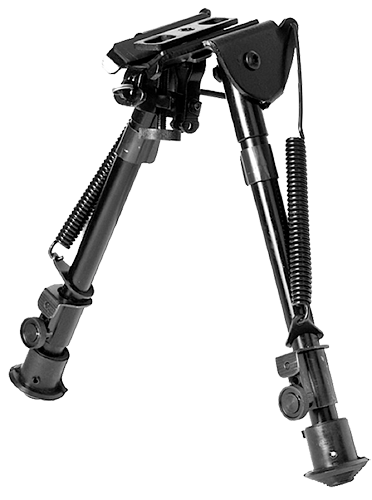 NcStar ABPGF Precision Grade Fullsize Friction Bipod Black 7-11" Steel/Aluminum W/Adapters