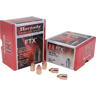 Hornady FTX Pistol Bullets 44 cal 430 225 gr FTX 100 box