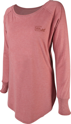 Glock AP960348 Glock Girl Confidence  Blush Cotton/Polyester/Rayon Long Sleeve Tunic XL