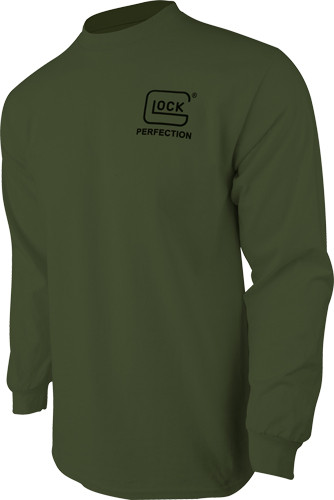 Glock AP96067 Born In Austria  Military Green Pre-Shrunk Cotton Long Sleeve Large