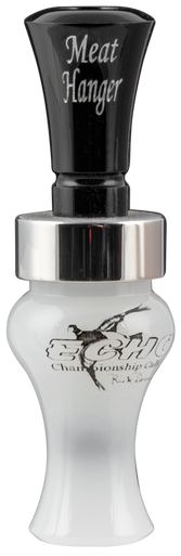 Echo Calls 79010 Meat Hanger  Double Reed Mallard Sounds Attracts Ducks Black/Pearl Acrylic