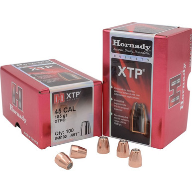 Hornady HP/XTP Bullets 45 cal. .451 in. 185 gr. 100 pk