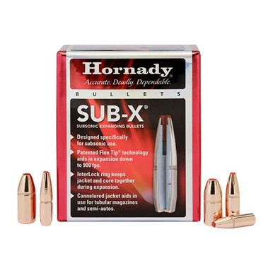 Hornady SubX Bullets 35 Cal 357 250 gr SubX 350 Legend
