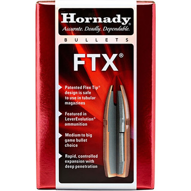 Hornady FTX Rifle Bullets 35 cal 355 165 gr FTX 100 box