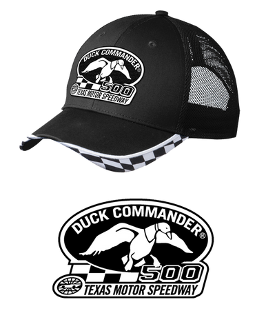 Duck Commander DHDC50001 Sports Cap  Duck Commander Texas Motor Speedway DHDC50001 Logo Hat Mesh Black One Size Cotton/Poly Mesh