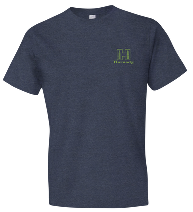 Hornady Gear 30991 Hornady T-Shirt Logo Stamp Indigo Short Sleeve Small