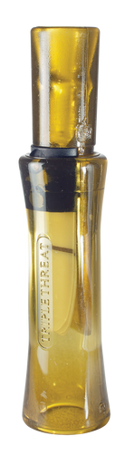 Duck Commander DC2011 Triple Threat  Open Call Triple Reed Mallard Hen Sounds Attracts Ducks Yellow Polycarbonate