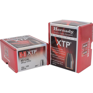 Hornady Traditional Pistol Bullets 45 Cal. .451 200 gr. XTP 100 box