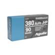 Aguila Handgun Ammunition .380 Auto 90gr JHP 838 fps 50/ct