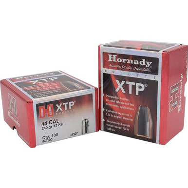 Hornady XTP Traditional Pistol Bullets 44 Caliber 240 gr. Hollow Point 100 rd.