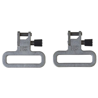 Uncle Mike's 18112 Mag Cap Swivel Set made of Steel with Blued Finish, 1" Loop Size & Quick Detach Style for Mossberg 590, 835 Includes Two Super Swivels