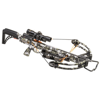 Wicked Ridge Rampage XS Crossbow Package Rope Sled Peak Camo
