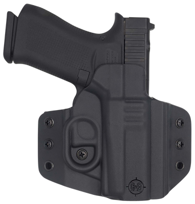 C&G Holsters 0060100 Covert  OWB Black Kydex Belt Loop Glock 43/43X/MOS